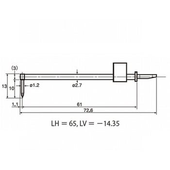 ACCRETECHS2000DX/SD 的替换探头（双臂轮廓探头）东京精密DM47513